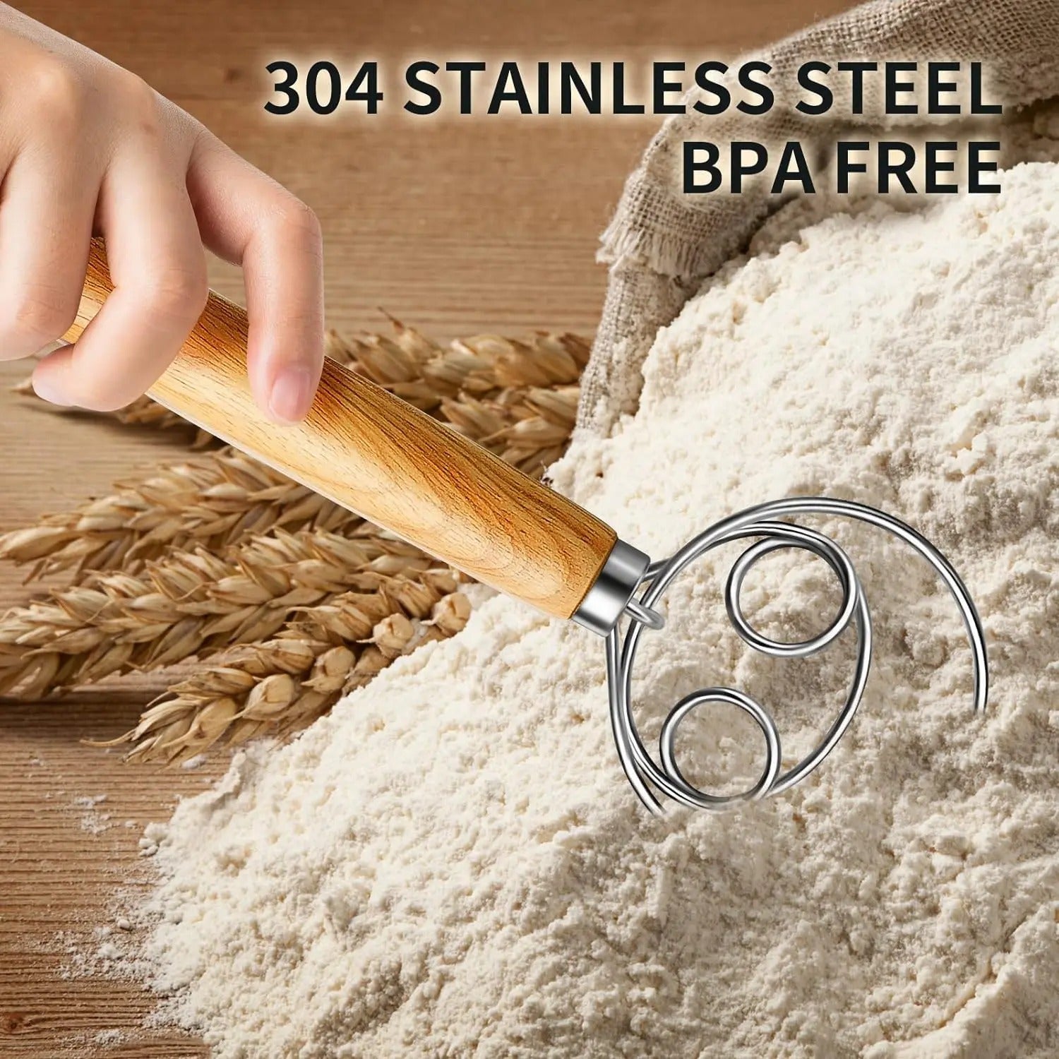 Banneton Bread Proofing Basket Set, 10" Oval Banneton Baskets, Sourdough Bread Baking Supplies with Bread Lame, Dough Whisk