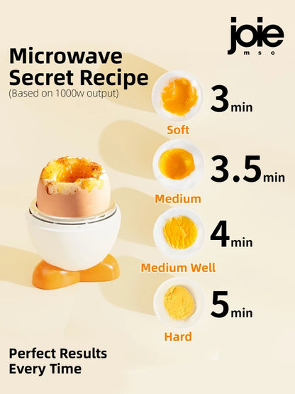 Joie Microwave Egg Boiler eggy Microwave Egg Poachers Cooker Steamer Box for Chicken and Quail Eggs Kitchen Tools Egg Tools