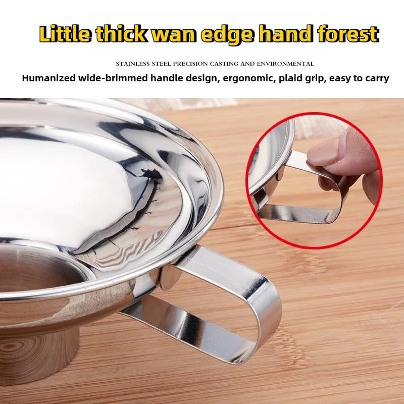 Premium Stainless Steel Kitchen Funnel Large Wide Mouth Design for Canning Jam Oil Liquid Pouring Household Use