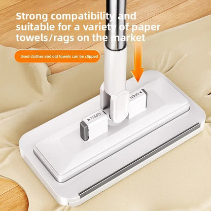 Flat Mop Face Towel Household Non Hand Wash Multi Function Lazy Person Household Mop Cloth One Button Disassembly Mop Automatic