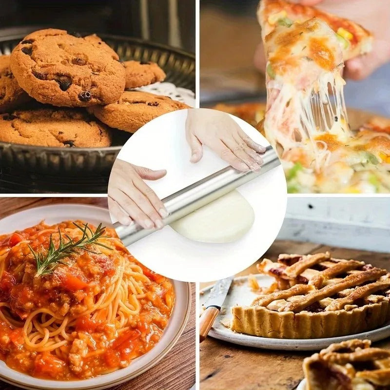 Hollow Stainless Steel Rolling Pin-Your Ultimate Baking Tool stainless Steel Rolling Pin-Hollow Designthe Perfect