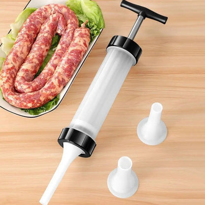 Portable Manual Sausage Machine Maker Homemade Handmade Sausage Stuffing Household Kitchen Small Injection Sausage Filler Press