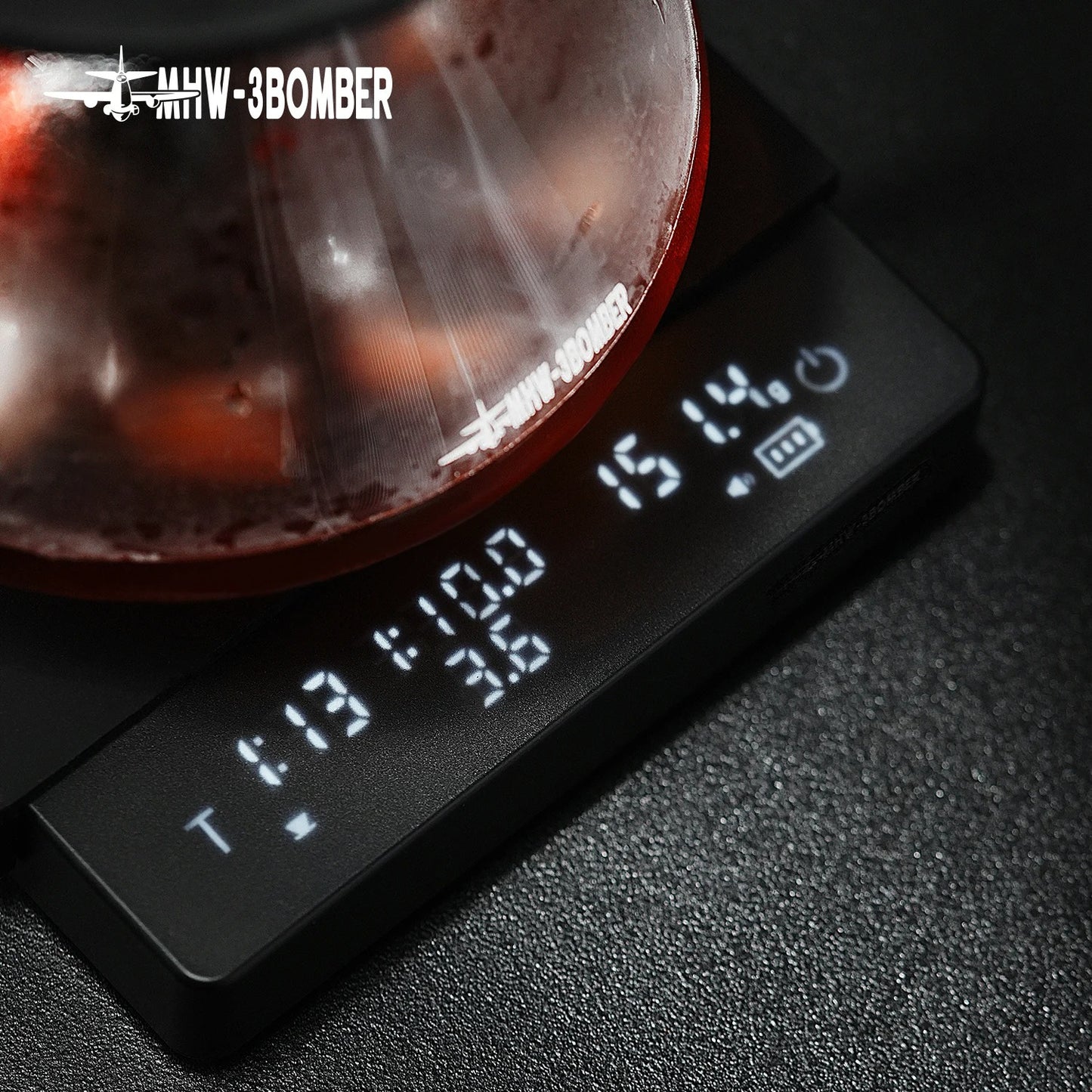 MHW-3BOMBER Digital Kitchen Coffee Scale High Precision Cyclic Rechargeable Espresso Electronic Scale Home Barista Accessories