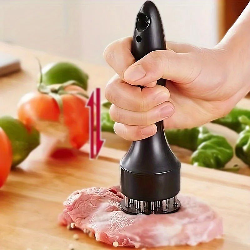 1pc Kitchen tools Stainless steel steak tenderizer, meat needle, tender meat, broken tendons, hole puncher, meat hammer