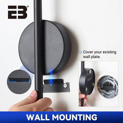 Battery Rechargeable Wall Light LED 50 80cm Wireless Dimming Interior Wall Sconce with Remote Beside Bedroom Lamps Home Decor