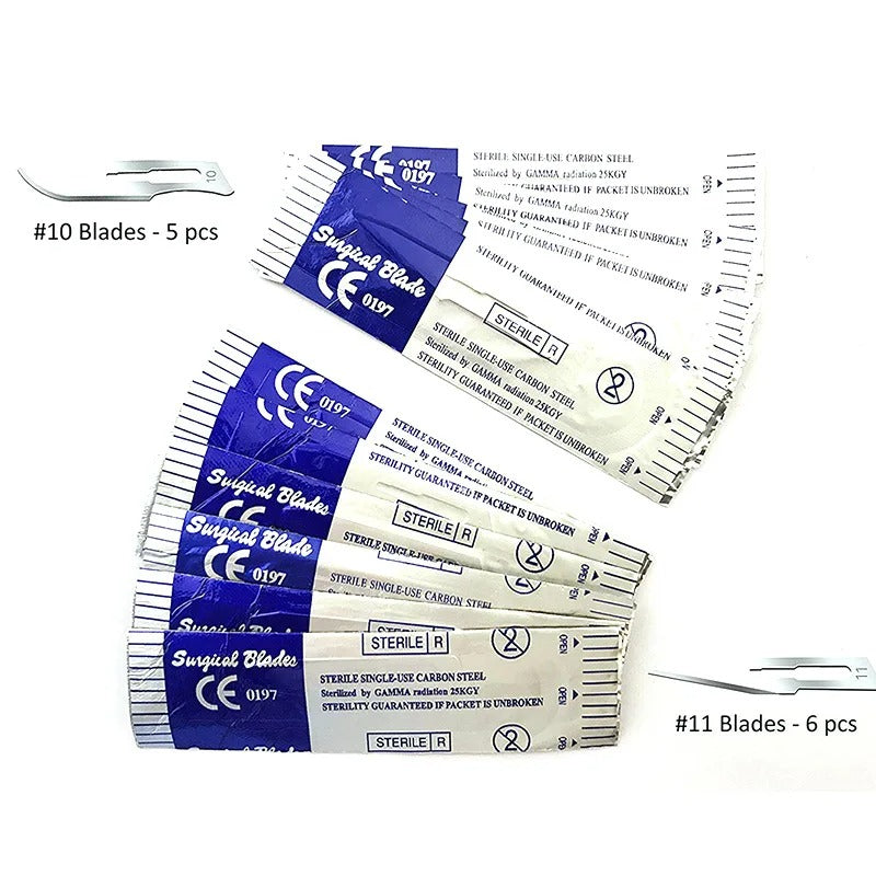 22PCS Premium grade stainless steel dissection kit is perfect for Medical Suture Practice Kit Surgical TrainingStudents