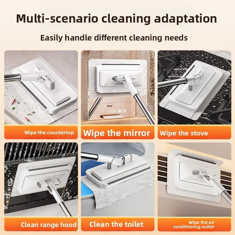 Flat Mop Face Towel Household Non Hand Wash Multi Function Lazy Person Household Mop Cloth One Button Disassembly Mop Automatic