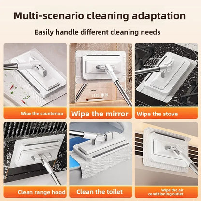 Flat Mop Face Towel Household Non Hand Wash Multi Function Lazy Person Household Mop Cloth One Button Disassembly Mop Automatic