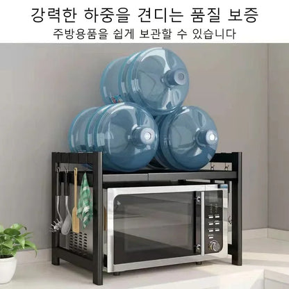 Expandable Microwave Oven Shelf Oven Storage Rack Kitchen Countertop Organize Shelf Microwave Organize Kitchen Rack Thickened