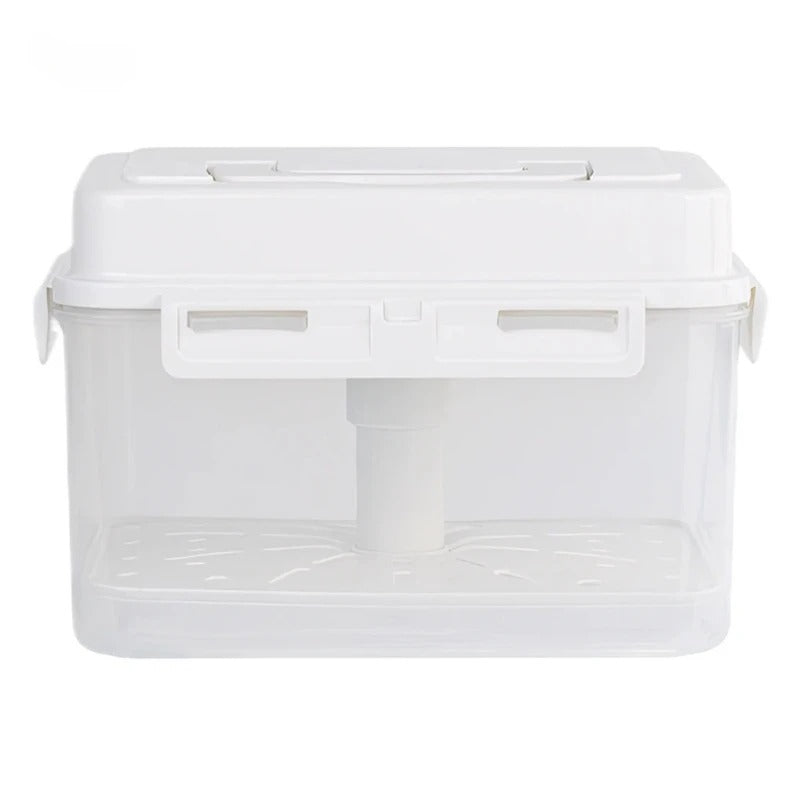 4/5L Pickle Jar with Press Plate Leakproof Kitchen Organizer Bins For Gherkin Sauerkraut Olive And Kimchi Storage Container