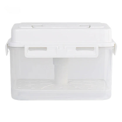 4/5L Pickle Jar with Press Plate Leakproof Kitchen Organizer Bins For Gherkin Sauerkraut Olive And Kimchi Storage Container