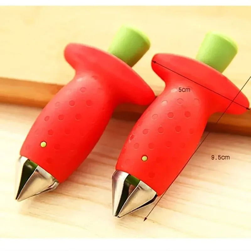 Strawberry Stem Remover Ware Tomato Stem Fruit Corer Strawberry Knife Pineapple Hole Seed Vegetable Cutter Kitchen
