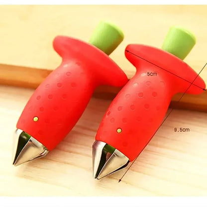 Strawberry Stem Remover Ware Tomato Stem Fruit Corer Strawberry Knife Pineapple Hole Seed Vegetable Cutter Kitchen