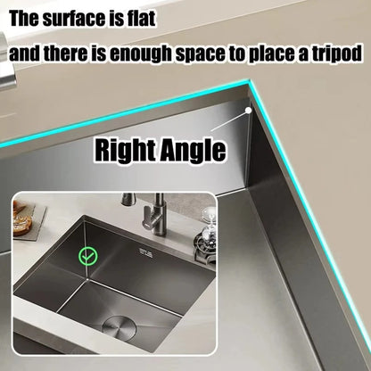 Kitchen Sink Strainer Basket with Removable Magnetic Leak Proof Bottom Cover Detachable Filter for Easy Cleaning Drain Basket