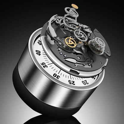 Stainless Steel Timer Kitchen Magnet Mechanical Egg Timer Home Baking Cooking Alarm Clock