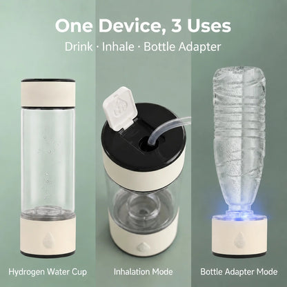 High Concentration Hydrogen Water Generator Bottle 8032 PPB SPE PEM Ionizer Cup Portable Rechargeable Hydrogen Rich Water Maker