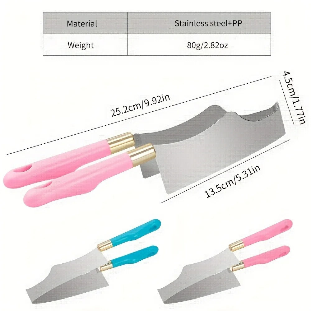 1pc Stainless Steel Cake Slicer & Triangle Cutter Tool - for Home Baking, Bakeries, Professional Pastry Chefs -Baking Tools