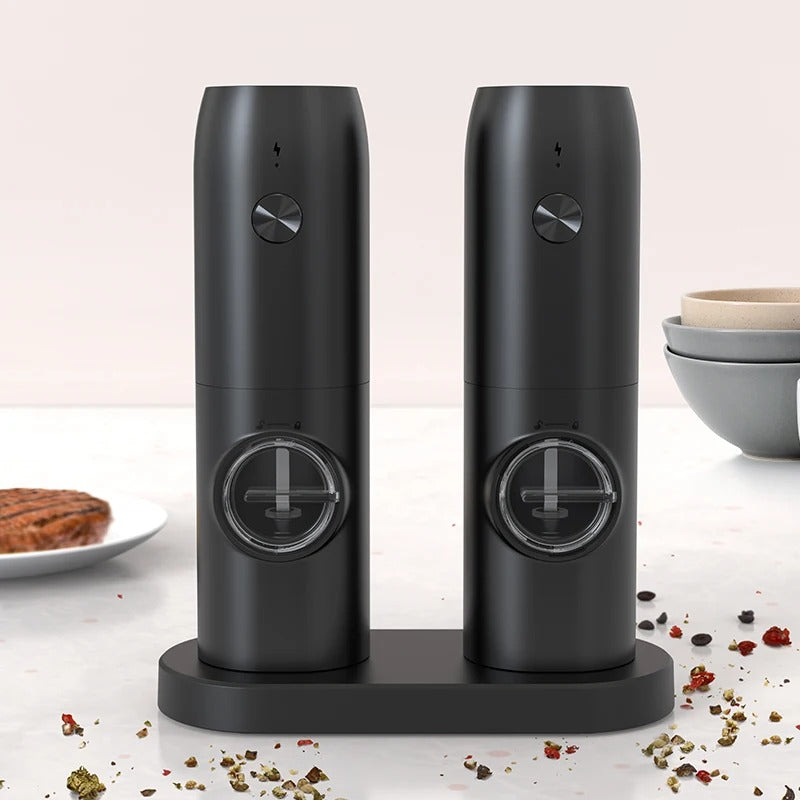 1PC Electric Automatic Pepper Grinder Set Salt And Pepper Mill Adjustable Coarseness Spice Grinder for Kitchen