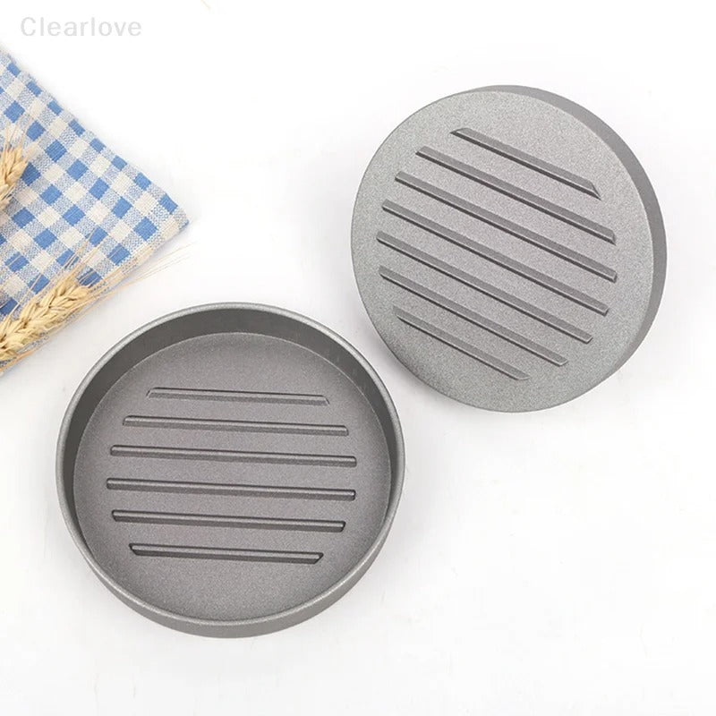 Burger Press Stainless Steel Smash Hamburger Presses Meat Mold for Deli Meats Kitchen Accessories Patties Meat Masher Circular