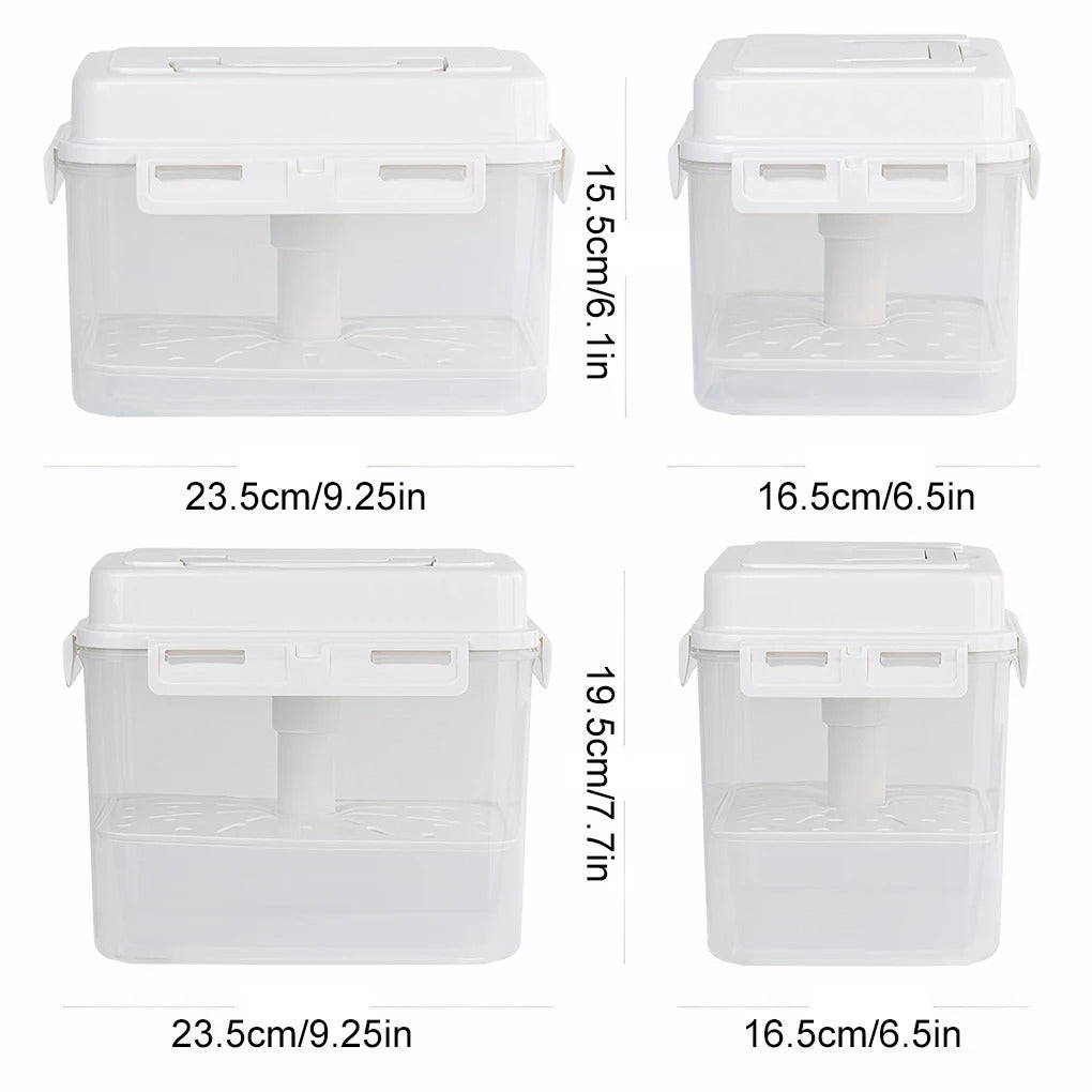 4/5L Pickle Jar with Press Plate Leakproof Kitchen Organizer Bins For Gherkin Sauerkraut Olive And Kimchi Storage Container