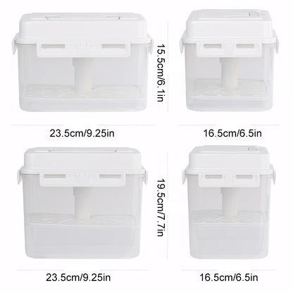 4/5L Pickle Jar with Press Plate Leakproof Kitchen Organizer Bins For Gherkin Sauerkraut Olive And Kimchi Storage Container