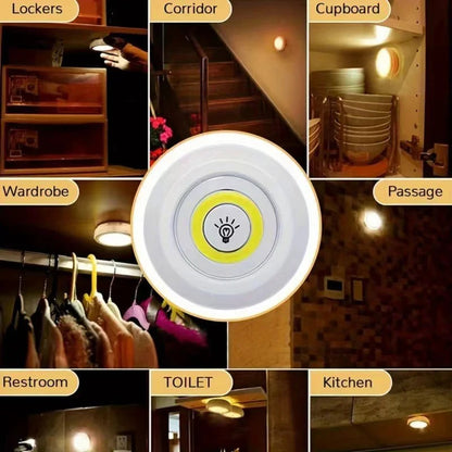 Dimmable LED Under Cabinet Light with Remote Control Battery Operated LED Closets Lights Wardrobe Bathroom Lighting Night Light