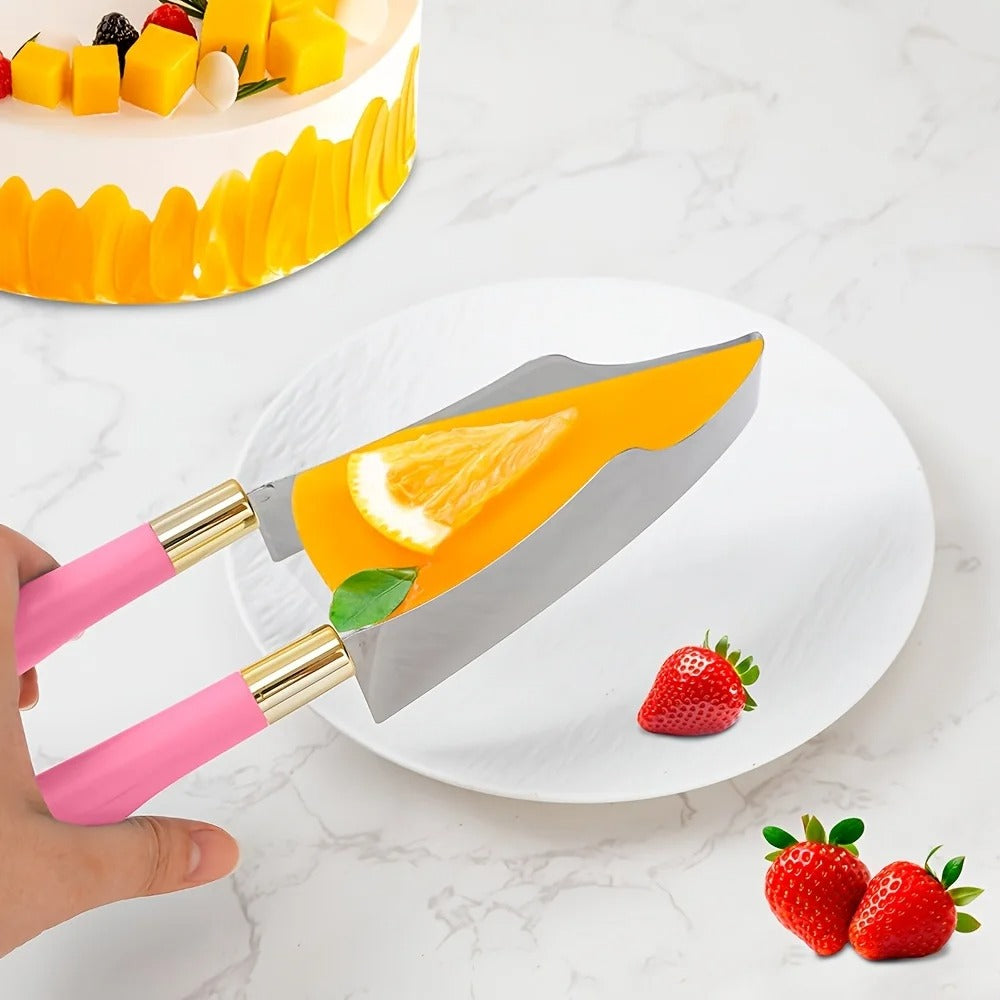 1pc Stainless Steel Cake Slicer & Triangle Cutter Tool - for Home Baking, Bakeries, Professional Pastry Chefs -Baking Tools
