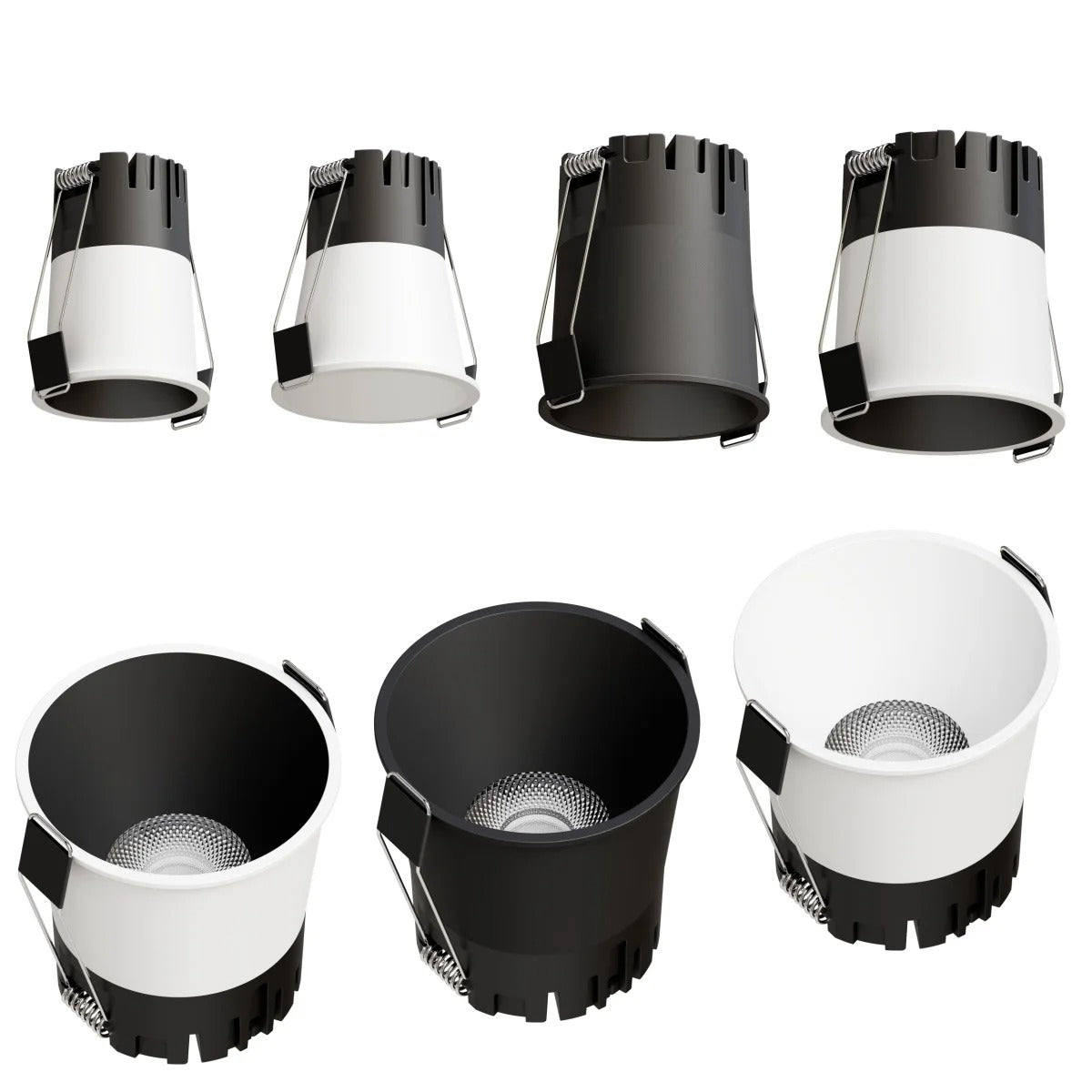 LED Recessed Downlight Black Modern Spotlight Indoor Anti-glare CRI97 Aluminum Ceiling Light for Living Room Bedroom