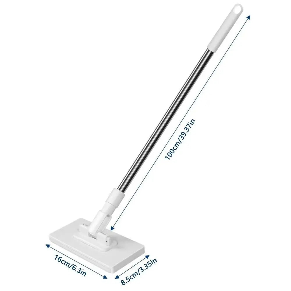 New with 3 Reusable Cloths Hands-free Mop 360° Rotating Head Clamping Automatic Mop Clip Towel Mop Dust Removal