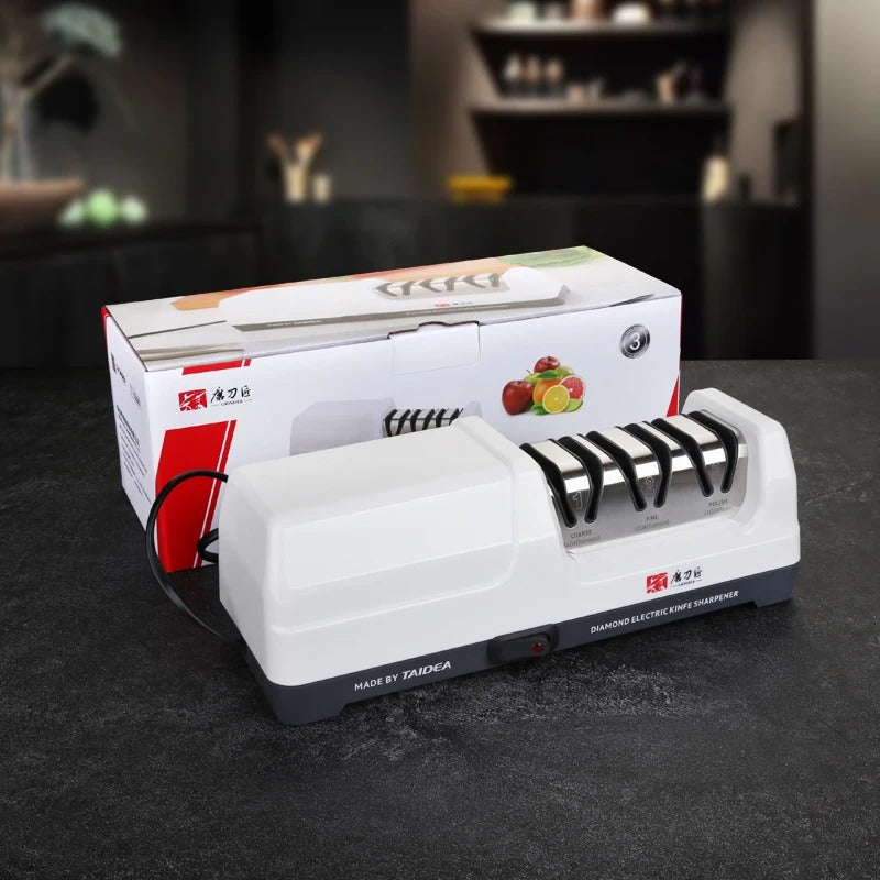 TAIDEA Professional Electric Knife Sharpener EU PLUG Grit 360/600# and Polishing Sharpening Stone GrindStone Power 18W