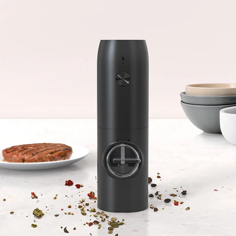 1PC Electric Automatic Pepper Grinder Set Salt And Pepper Mill Adjustable Coarseness Spice Grinder for Kitchen