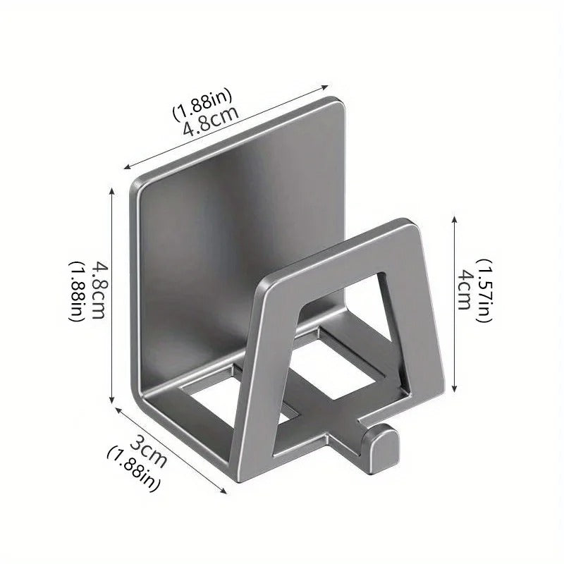 Stainless Steel Sponge Holder Self Adhesive Sink Drain Drying Sponges Racks Shelf Kitchen Storage Wall Holders Organizer