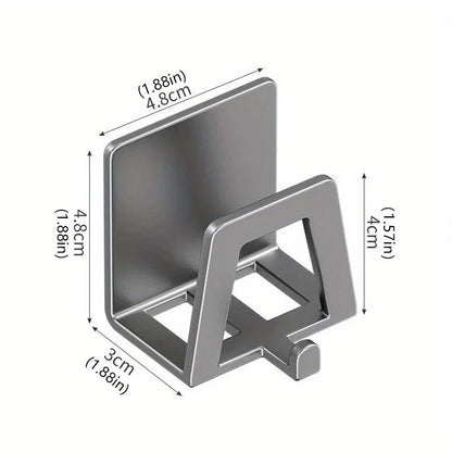Stainless Steel Sponge Holder Self Adhesive Sink Drain Drying Sponges Racks Shelf Kitchen Storage Wall Holders Organizer