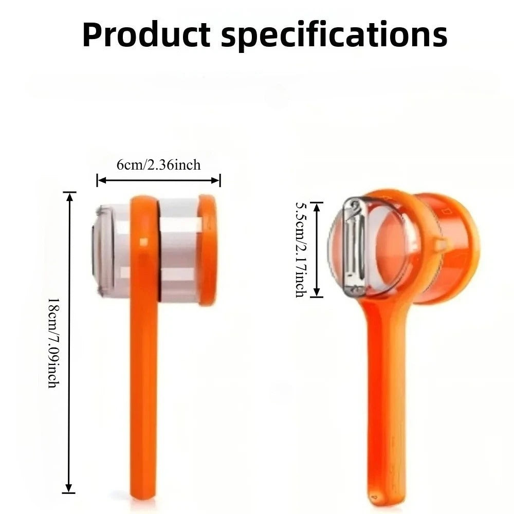 Multi-functional Fruit Vegetable Peeler with Peel Storage No Splashing Hanging Design Easy To Clean Potato