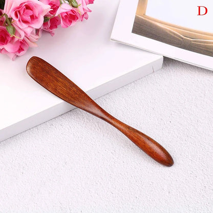 Wood Jam Knife Butter Knife Natural Dessert Bread Knife Cake Knife Smooth Wooden Tableware Japanese-style Portable Kitchen Tool