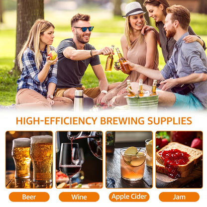 6Pcs Beer Homebrew Filter Bag for Brewing Reusable Kitchen Food Filter Bags Strainer Fine Mesh Bag for Beer Milk Juice Filter