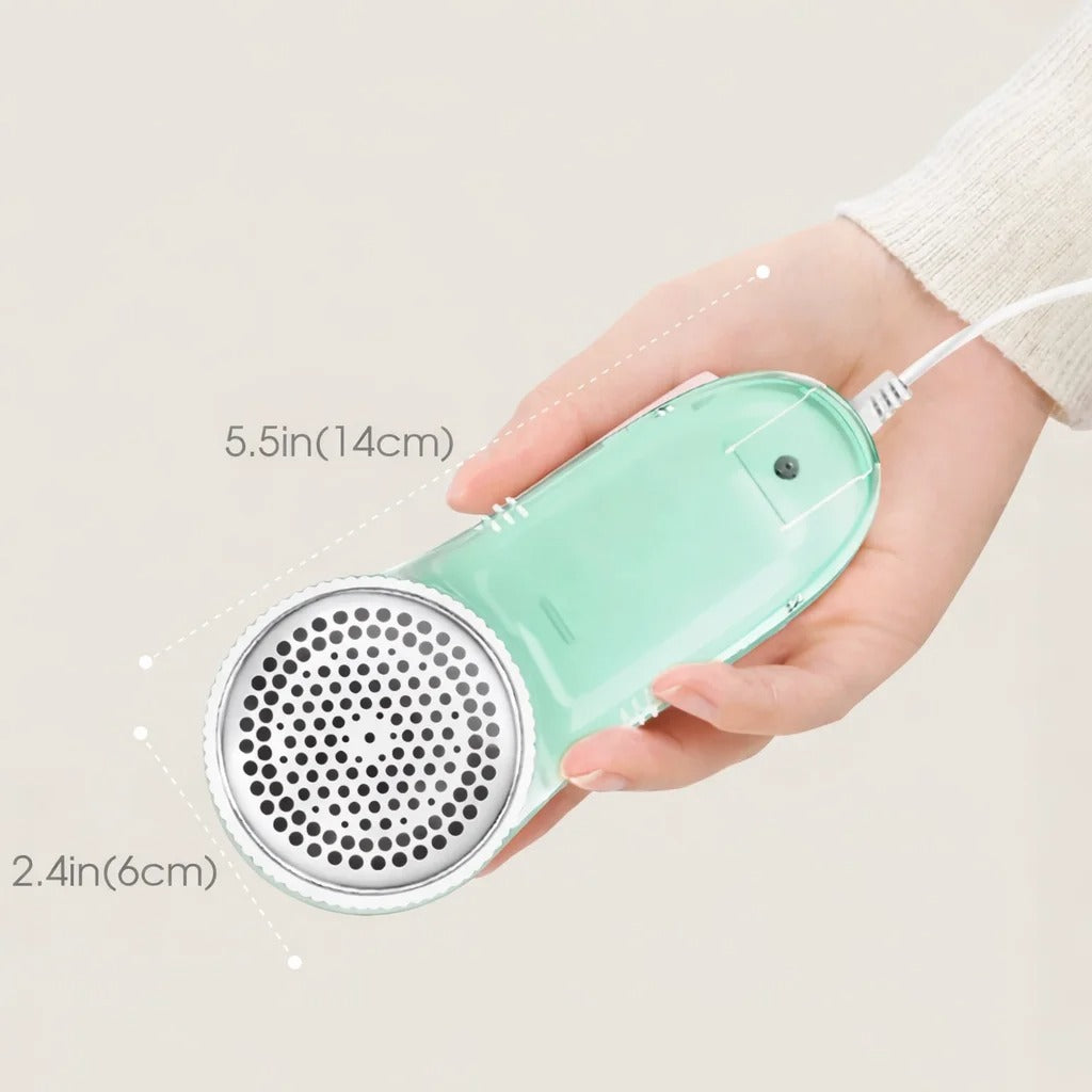 Portable Electric Fabric Shaver - Professional Lint Remover & Fuzz Trimmer for Clothes, Household Use with Sharp Blade and Brush