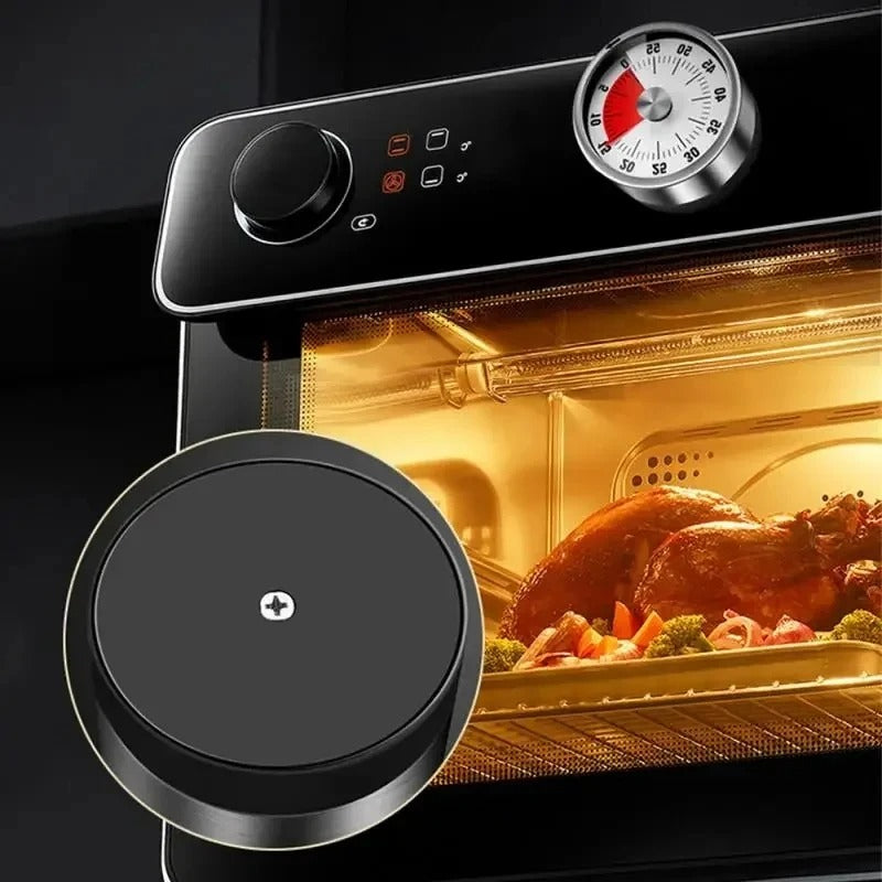 Stainless Steel Timer Kitchen Magnet Mechanical Egg Timer Home Baking Cooking Alarm Clock