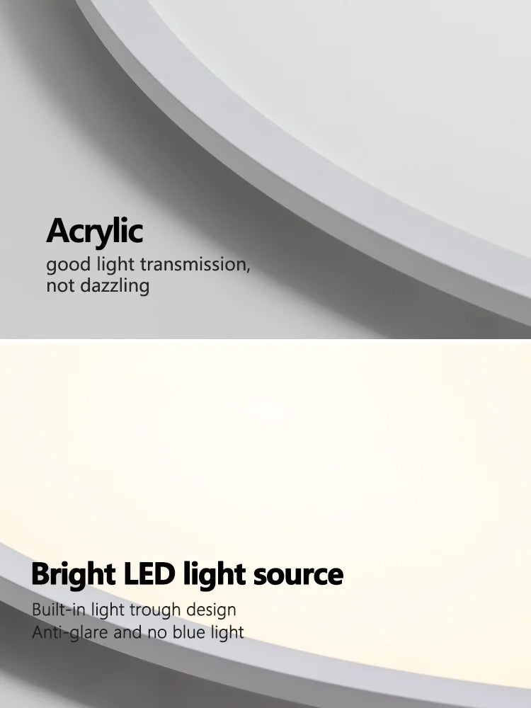 Living room lamp ultrathin LED ceiling lamp round modern lights simple balcony corridor dining room lamp master bedroom lamps