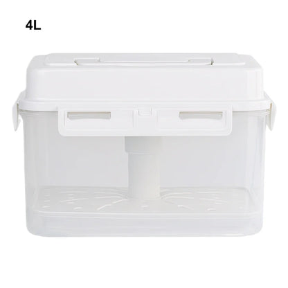 4/5L Pickle Jar with Press Plate Leakproof Kitchen Organizer Bins For Gherkin Sauerkraut Olive And Kimchi Storage Container