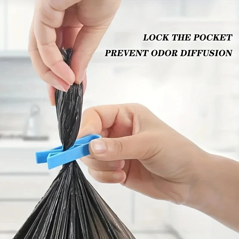 Multifunctional Anti Slip Bin Side Fixing Clips Waste Bag Retainers Household Garbage Snack Bag Fastening Storage Divider Parts