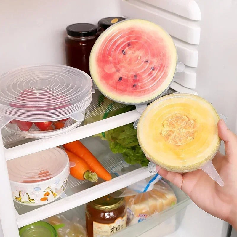 Silicone Stretch Lid Kitchen Accessories Can Be Reused Food Cover Plastic Wrap Cover Fresh-keeping Sealed Bowl