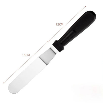 Icing Spatula Angled Stainless Steel Palette Knife Curved Offset Blade Professional Frost Cream Spatula for Cake Pastry Baking