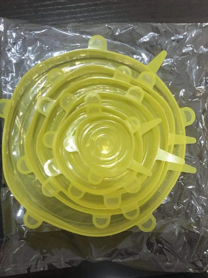 Silicone Stretch Lid Kitchen Accessories Can Be Reused Food Cover Plastic Wrap Cover Fresh-keeping Sealed Bowl