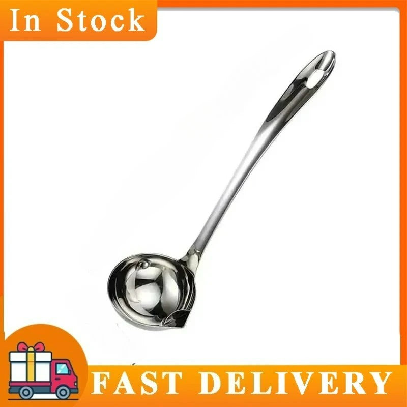 Stainless Steel Colander Spoon Soup Colander Kitchen Gravy Oil Soup Fat Separator Yogurt Oil Skimmer Spoon Kitchen Accessories