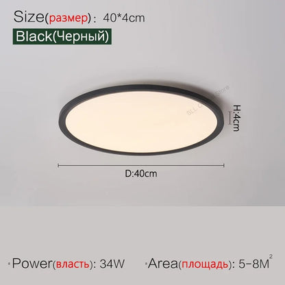 Living room lamp ultrathin LED ceiling lamp round modern lights simple balcony corridor dining room lamp master bedroom lamps