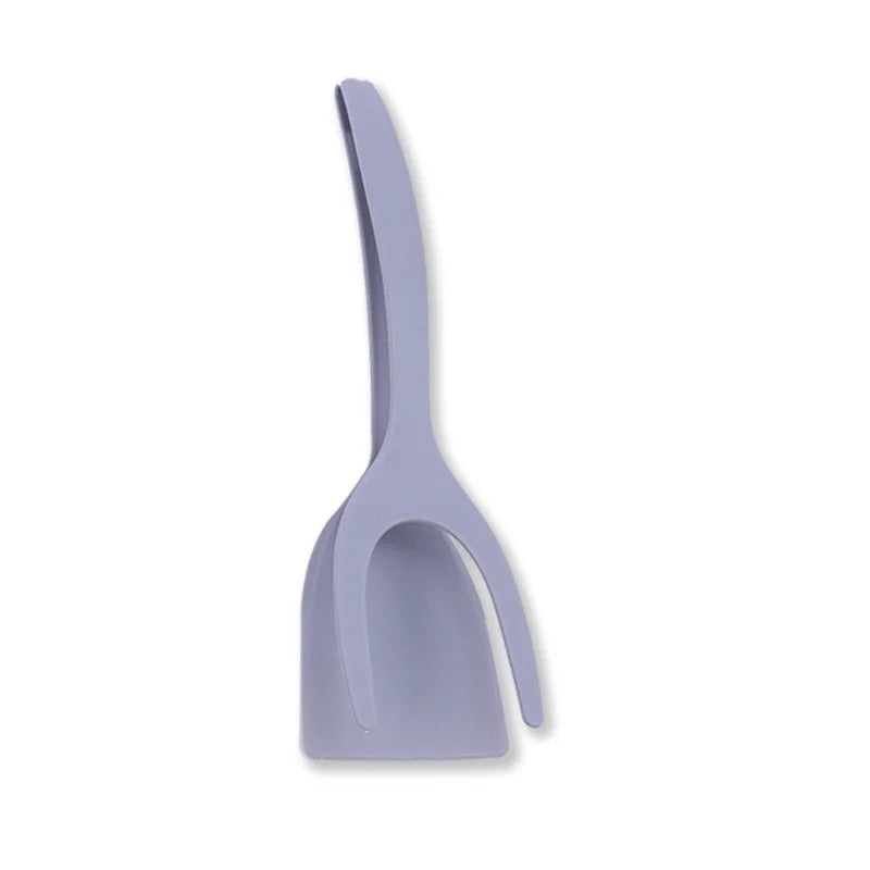 Egg Flipper Spatula 2 in 1 Grip and Flip Spatula Tongs Silicone Egg Flipper Tool Fish French Toast Tongs Non-Stick Cooking